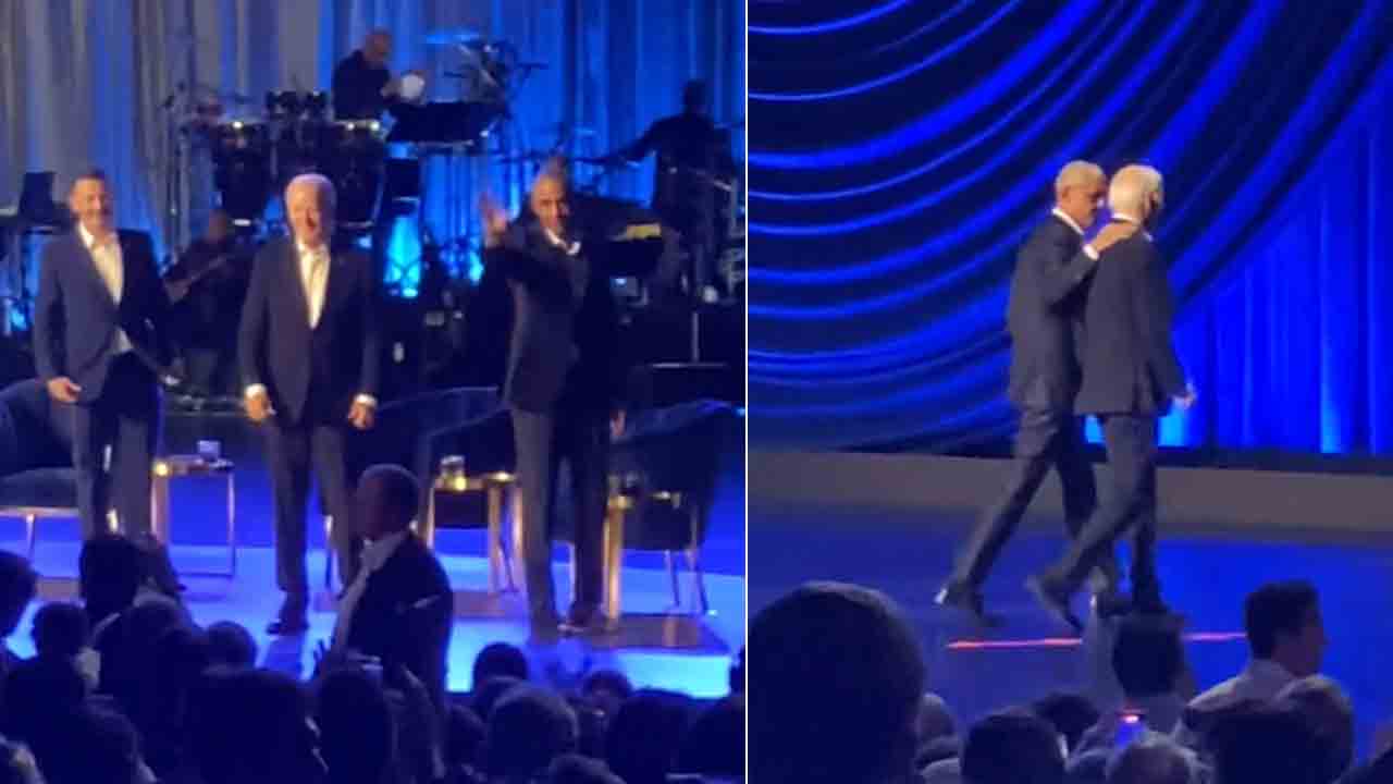 Joe Biden | స్టేజ్‌పై ఫ్రీజ్‌ అయిపోయిన బైడెన్‌.. సాయం చేసిన ఒబామా.. ఎన్నికల వేళ ఆసక్తికరంగా అధ్యక్షుడి ప్రవర్తన
