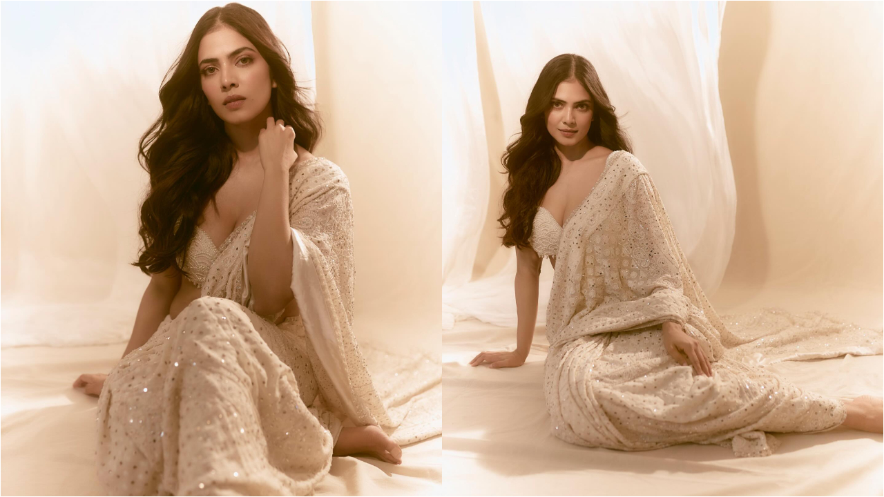 Malavika Mohanan | చీర‌లో త‌ళుక్కుమంటున్న మాళ‌వికా మోహ‌నన్