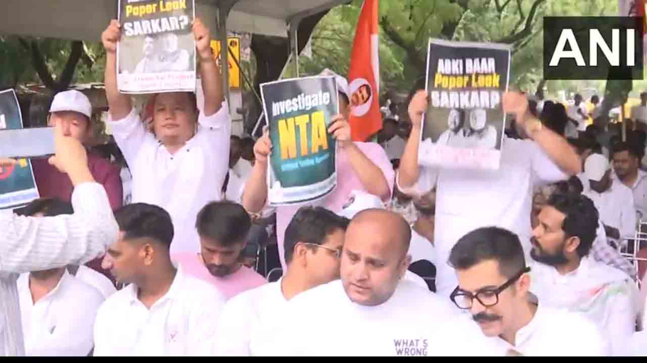 NEET Scam | నీట్‌ నిర్వాకంపై యూత్‌ కాంగ్రెస్ నిరసన