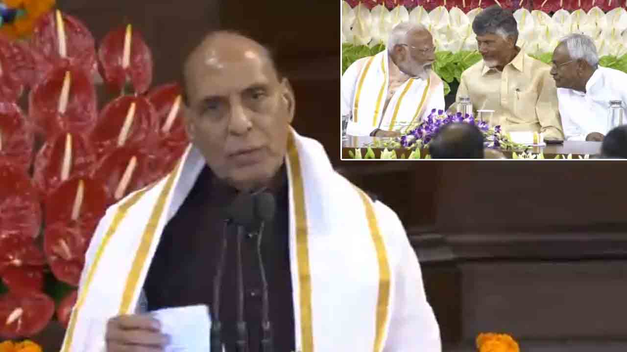 NDA Meeting | ఎన్డీయే లోక్‌సభా పక్షనేతగా మోదీ పేరును ప్రతిపాదించిన రాజ్‌నాథ్‌ సింగ్‌