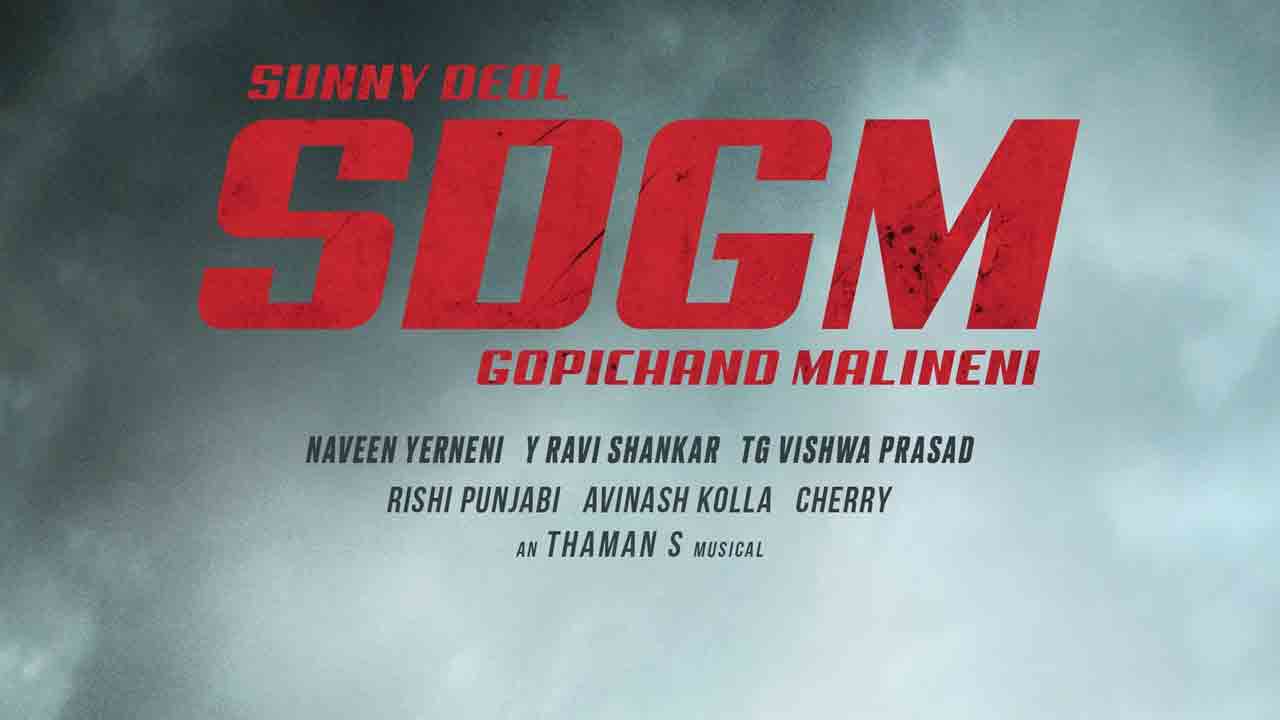 SDGM | బాలీవుడ్ యాక్టర్‌తో గోపీచంద్‌ మలినేని SDGM.. వివరాలివే