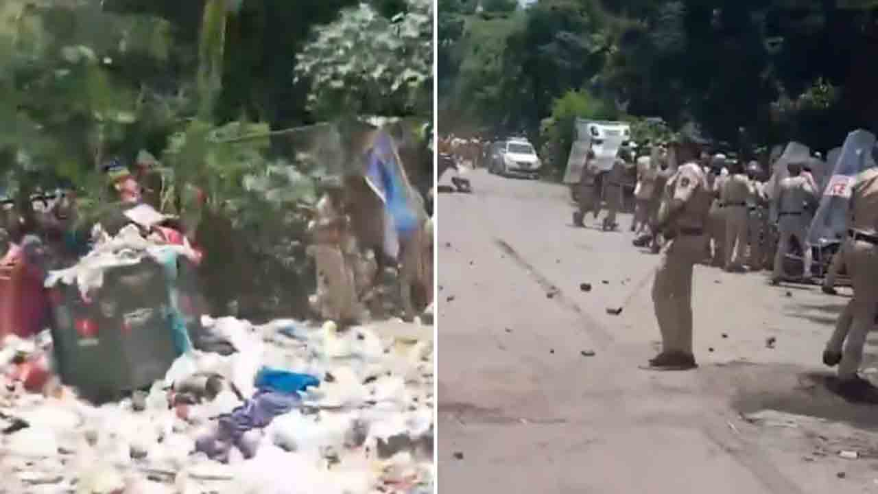 Watch: కూల్చివేతలను అడ్డుకున్న జనం.. పోలీసులు, అధికారులపై రాళ్లు రువ్విన వీడియో వైరల్
