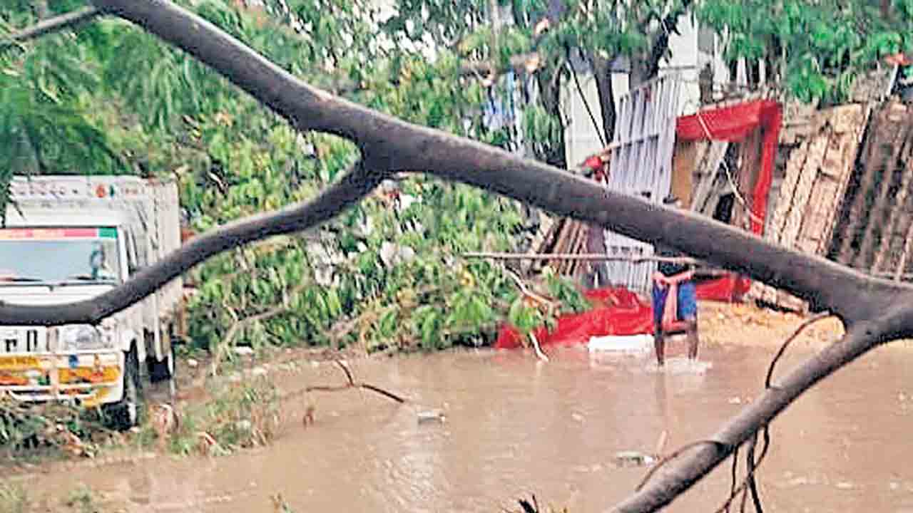 జీడిమెట్లలో గాలివాన బీభత్సం