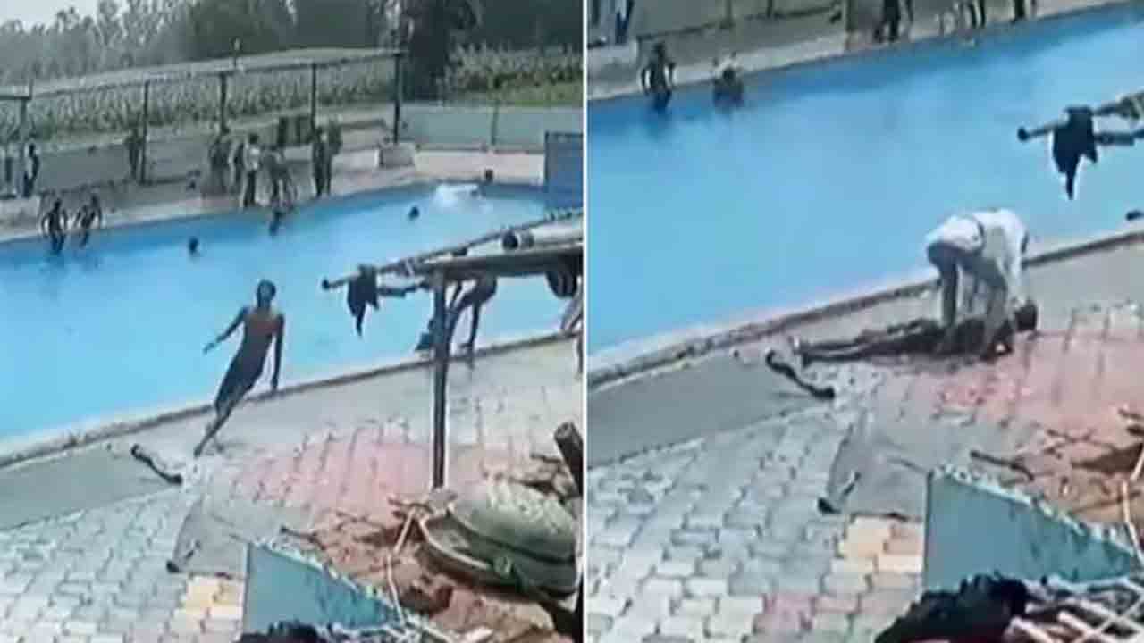 Swimming Pool | షాకింగ్‌.. స్విమ్మింగ్‌ పూల్‌ నుంచి బయటకొచ్చి కుప్పకూలి బాలుడు మృతి.. VIDEO