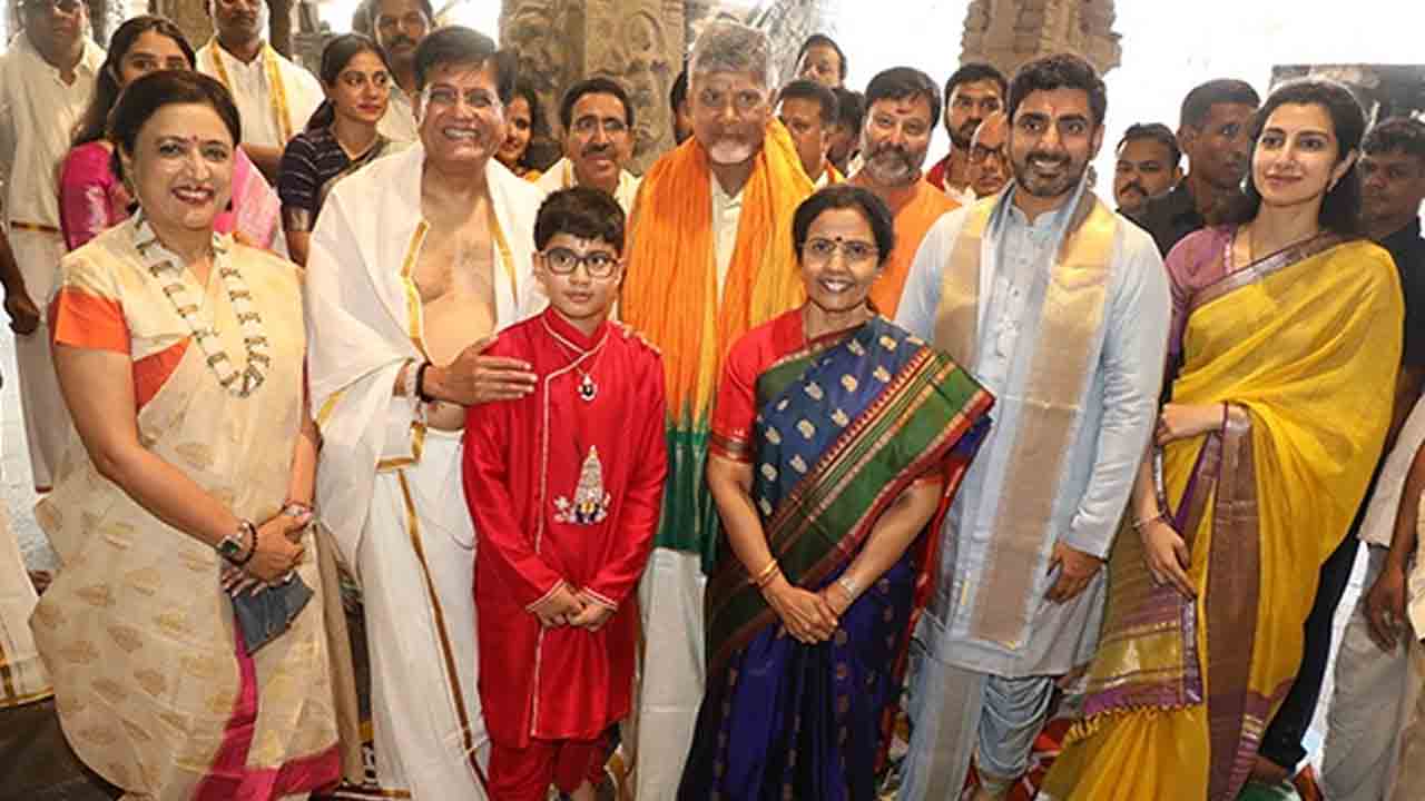 Piyush Goyal | తిరుమల శ్రీవారిని దర్శించుకున్న కేంద్రమంత్రి పీయూష్‌ గోయల్‌