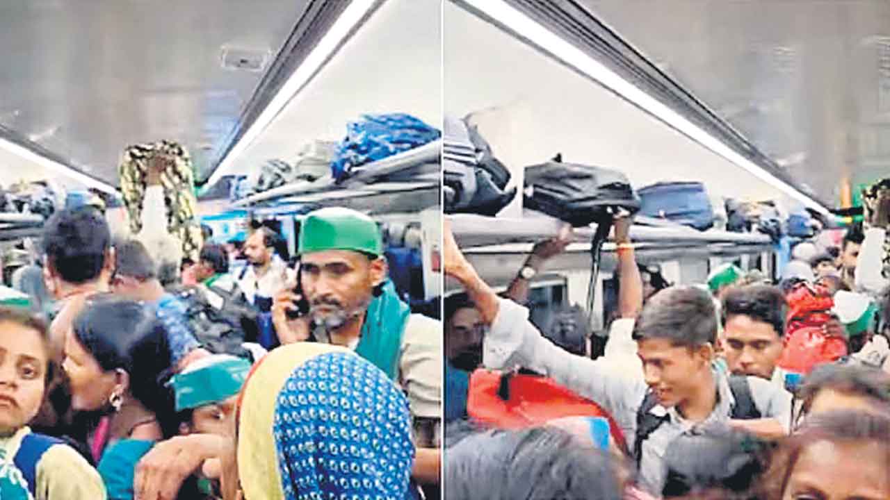 కిక్కిరిసిన వందేభారత్‌