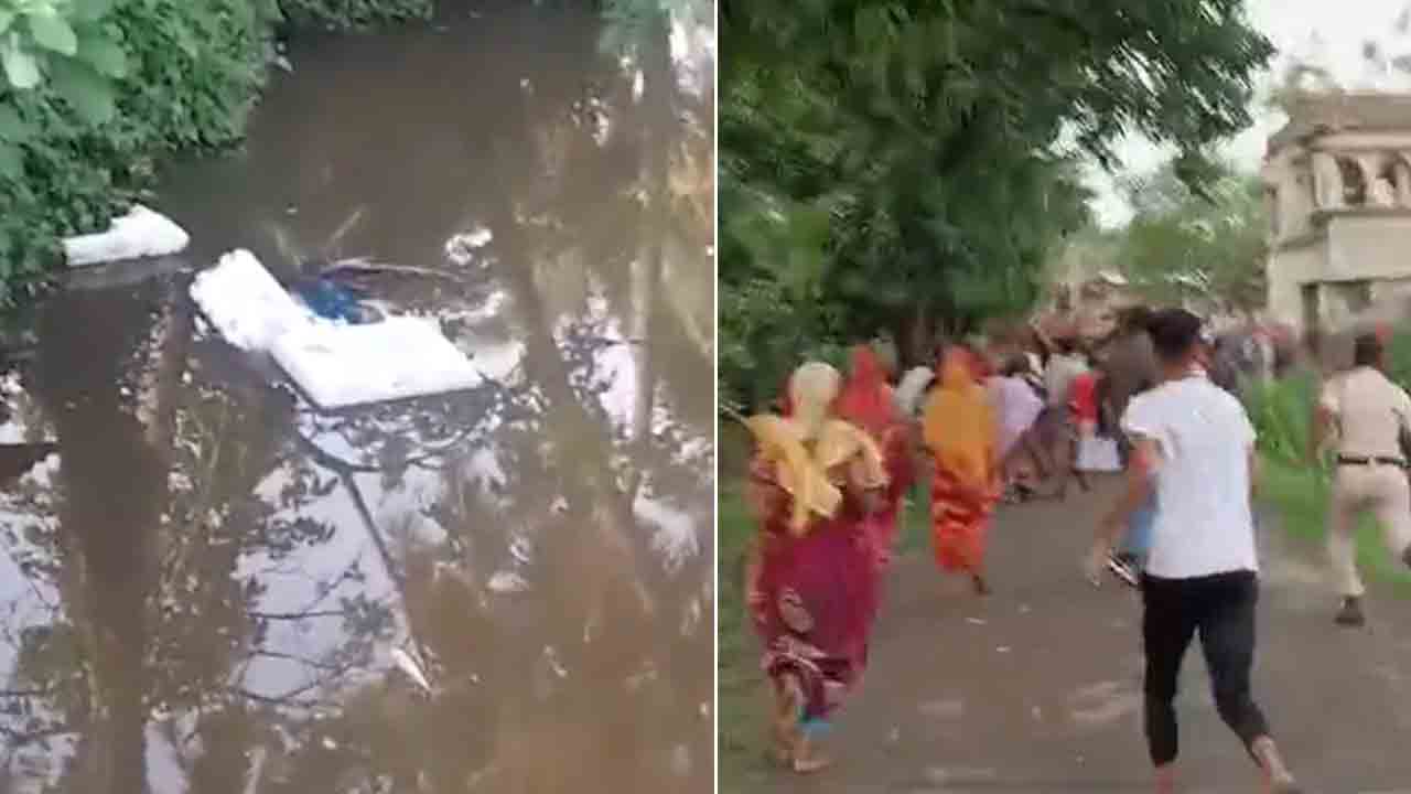 Violence | తుదిదశ పోలింగ్‌ సందర్భంగా బెంగాల్‌లో హింస.. ఈవీఎంలను నీటికుంటలో పడేసి