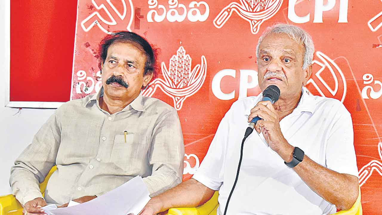 CPI Narayana | కాంగ్రెస్‌ వల్లే బీజేపీకి సీట్లు.. ఆ పార్టీకి రాజకీయ ఐక్యత లేదు: సీపీఐ నారాయణ