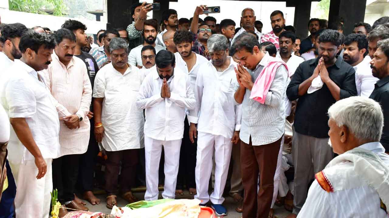 KTR | తలసాని శంకర్ యాదవ్‌కు నివాళులు అర్పించిన కేటీఆర్‌