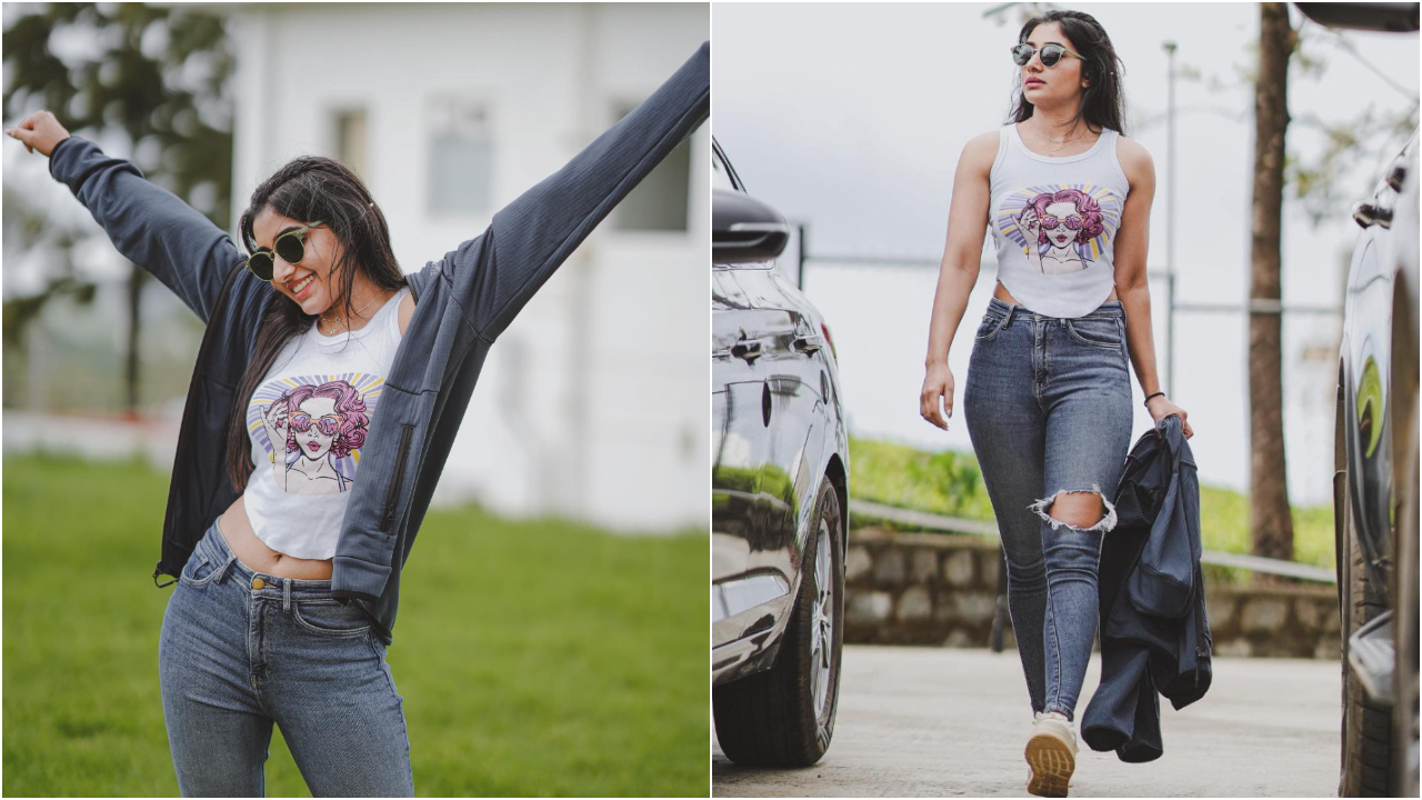 Mirna Menon | నాభి అందాలతో పిచ్చెక్కిస్తున్న జైలర్ కోడలు