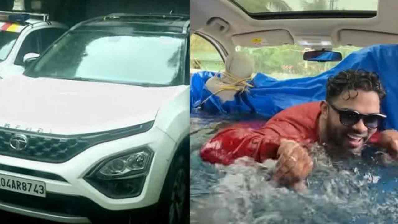 YouTuber Sanju: కారులో స్విమ్మింగ్ పూల్.. యూట్యూబర్ సంజూ డ్రైవింగ్ లైసెన్సు రద్దు