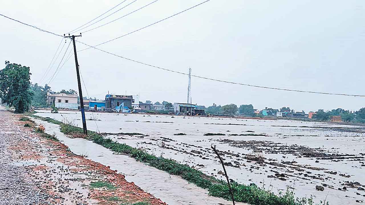 భారీ వర్షం.. పొంగుతున్న వాగులు
