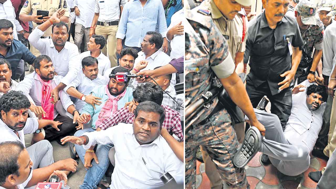 సీఎం ముందే పోచారంను నిలదీత