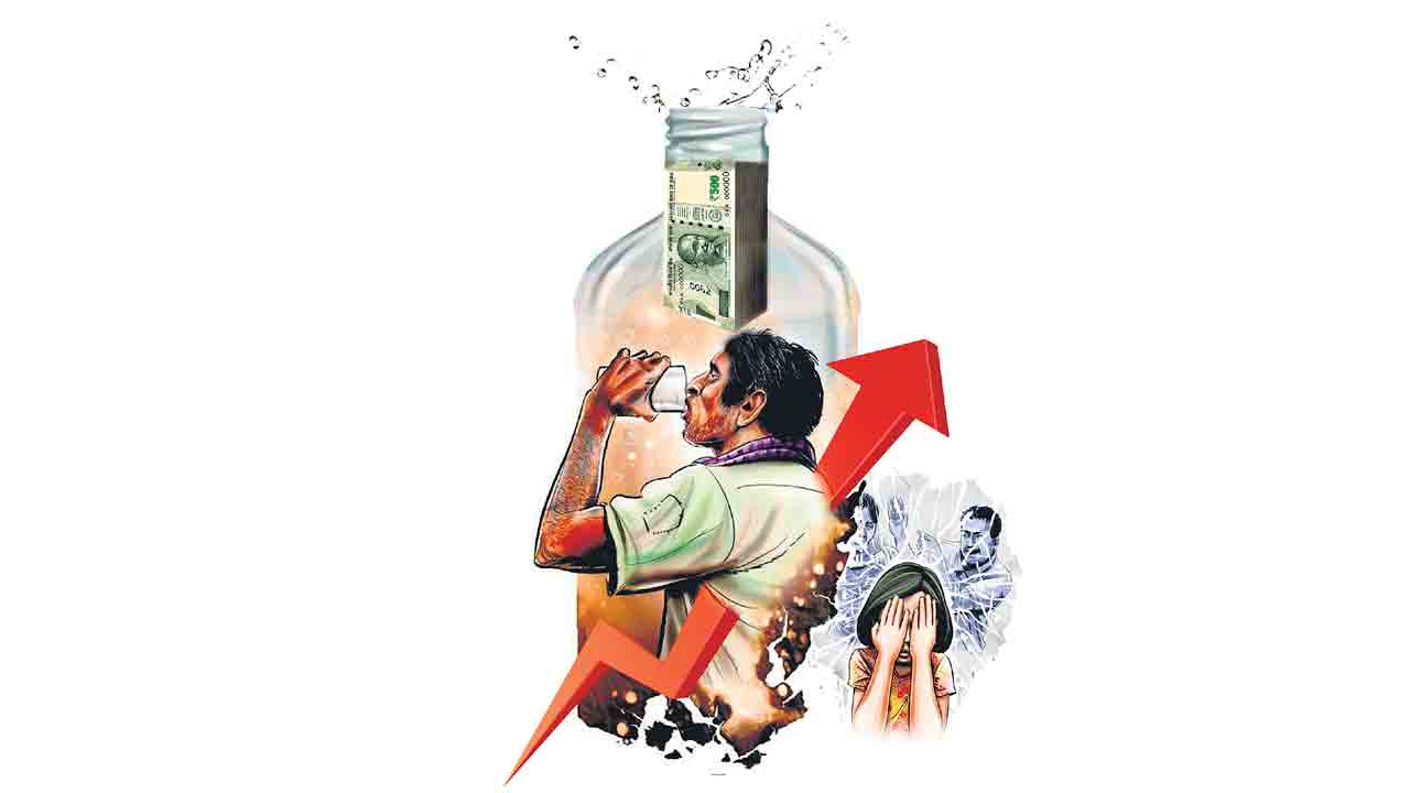 తాగుడే.. తాగుడు