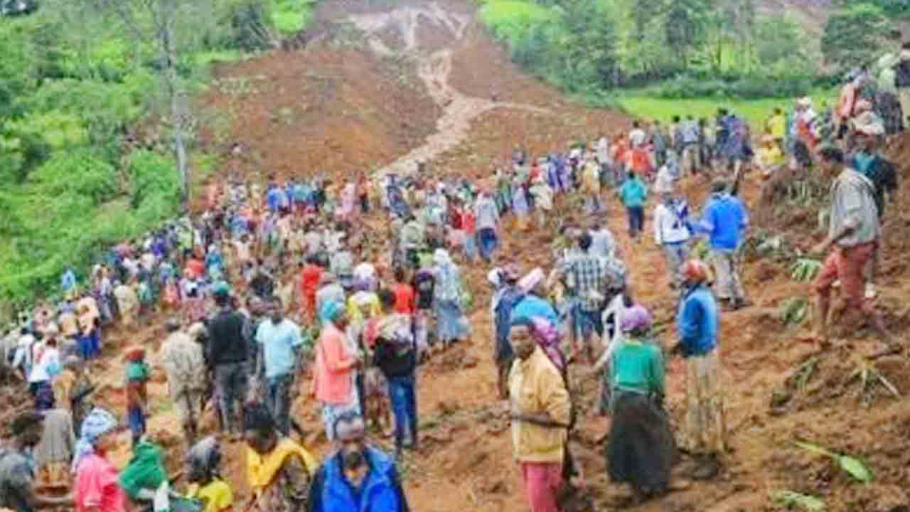 ఇథియోపియాలో విరిగిన కొండచరియలు