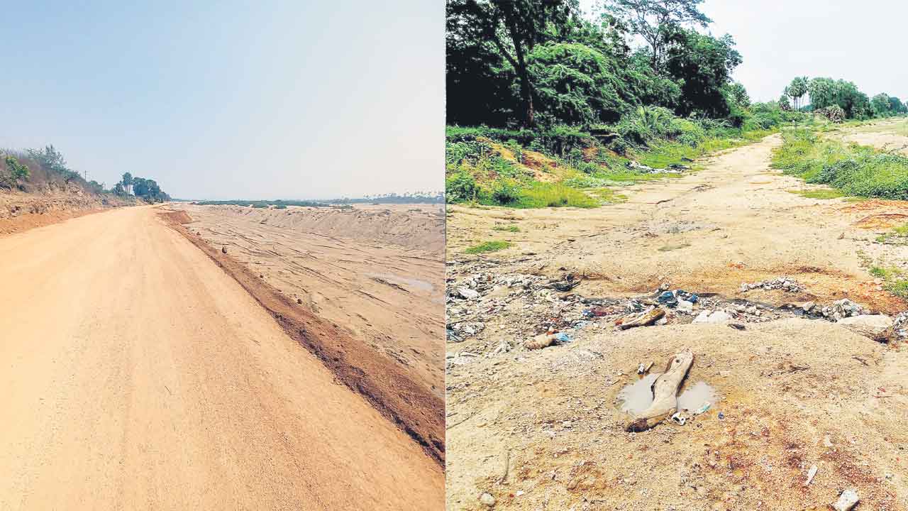 Sircilla | సిరిసిల్ల మానేరును గాలికొదిలేసిన సర్కారు.. రూ.కోట్లు పెట్టి పోసిన మట్టి వాగుపాలయ్యే ప్రమాదం