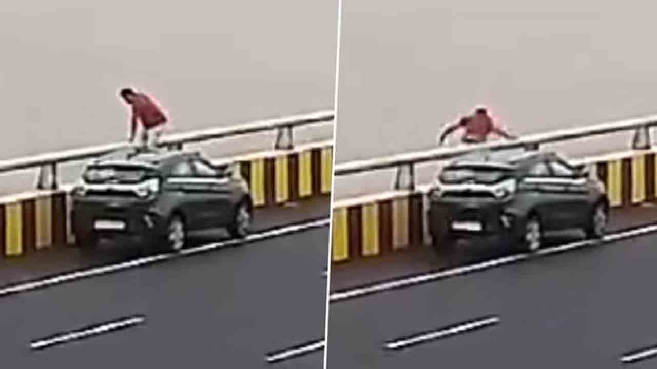 Atal Setu Bridge | అటల్‌ బ్రిడ్జ్‌పై నుంచి దూకి వ్యక్తి ఆత్మహత్య.. వీడియో