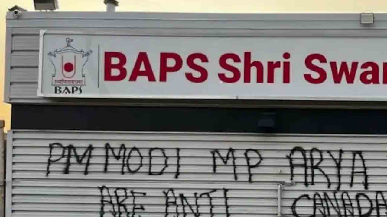 Swaminarayan Temple | కెనడాలో స్వామి నారాయణ్‌ ఆలయంపై మరోసారి దాడి.. ప్రధాని మోదీ వ్యతిరేక నినాదాలు