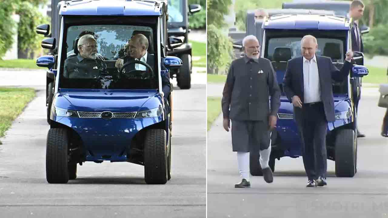 PM Modi | గోల్ఫ్‌ కార్ట్‌లో మోదీ – పుతిన్‌ షికారు.. వీడియో వైరల్‌
