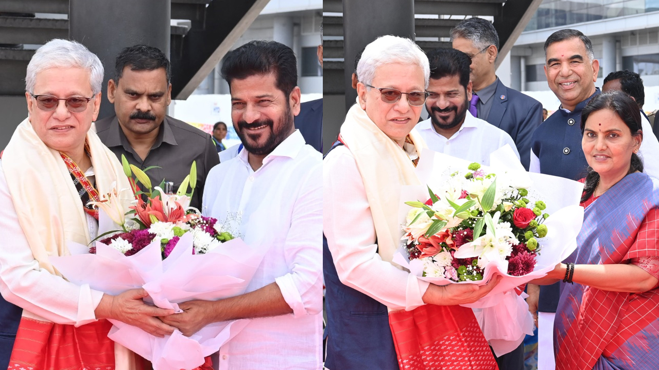 Jishnudev Varma | హైదరాబాద్‌కు చేరుకున్న కొత్త గవర్నర్‌.. ఘన స్వాగతం పలికిన సీఎం, సీఎస్‌