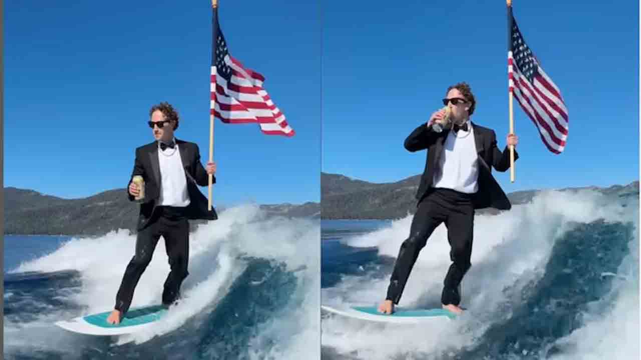 Mark Zuckerberg | ఓ చేత్తో బీరు బాటిల్‌.. మరో చేత్తో యూఎస్‌ జెండాతో సర్ఫింగ్‌.. స్వాతంత్య్ర వేడుకలను తనదైన స్టైల్లో జరుపుకున్న మెటా సీఈవో