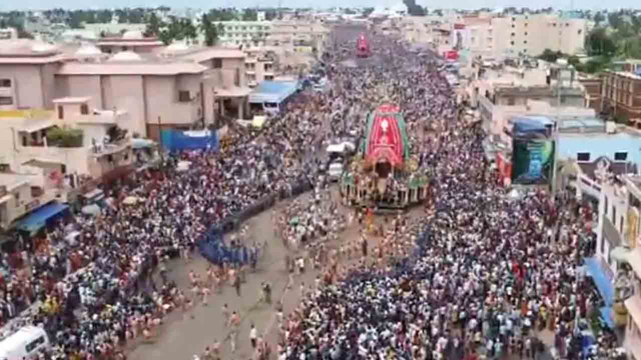 Rath Yatra | రెండో రోజు శోభాయమానంగా జగన్నాథ రథయాత్ర.. డ్రోన్‌ విజువల్స్‌