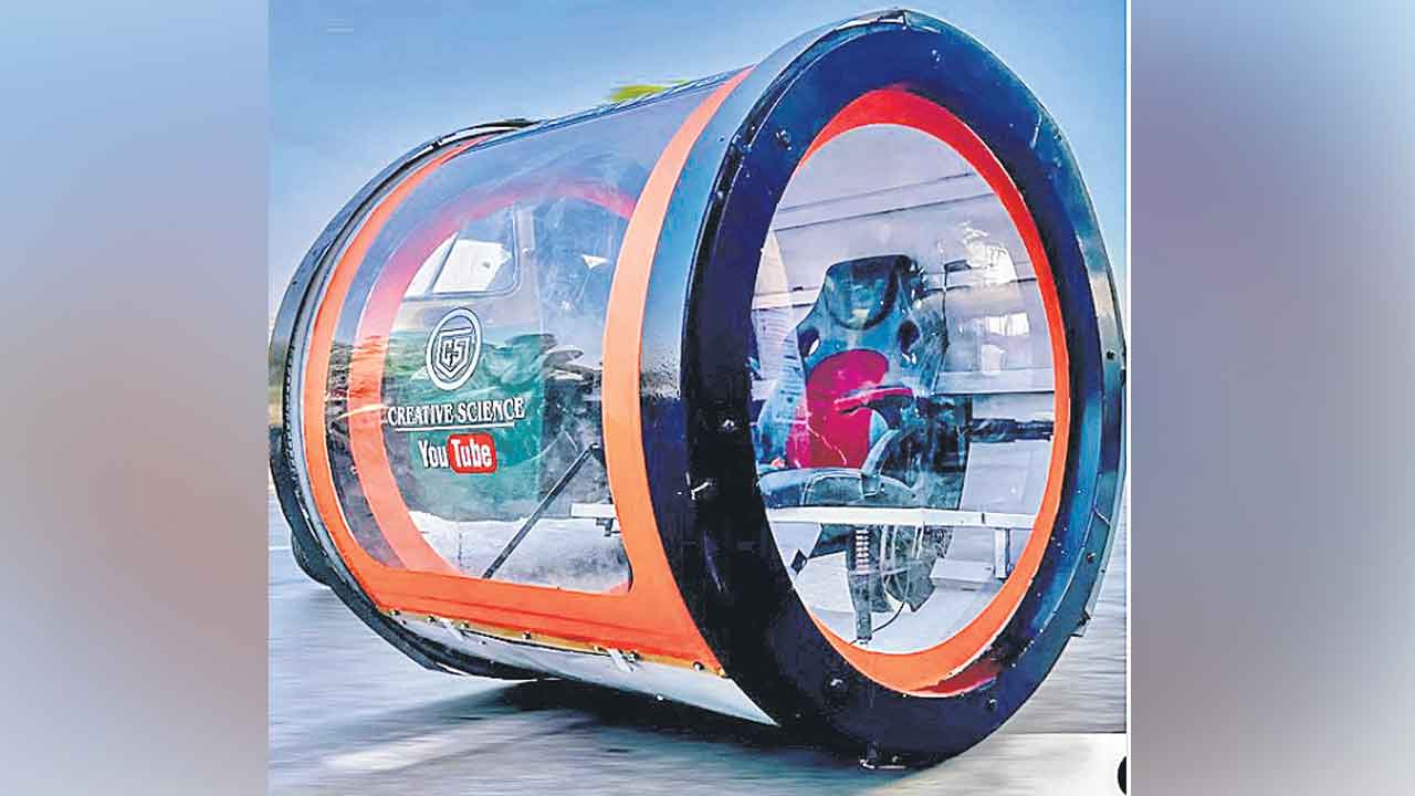 Capsule car | టైర్లులేని క్యాప్సుల్‌ కారు.. ఒక్క ఛార్జింగ్‌తో 80 కిలోమీటర్లు రయ్‌ రయ్‌