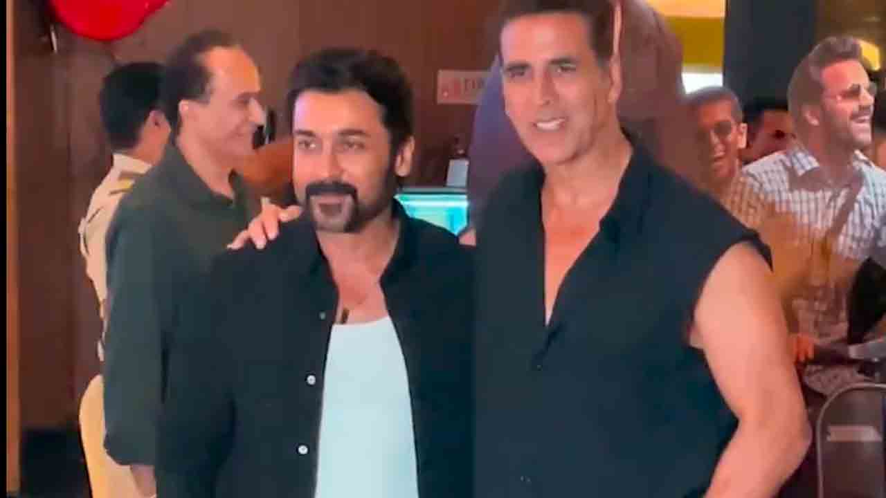 Suriya | ఒకే ఫ్రేమ్‌లో సూర్య, అక్షయ్‌కుమార్‌.. సర్ఫీరా ప్రమోషన్స్‌ టైం