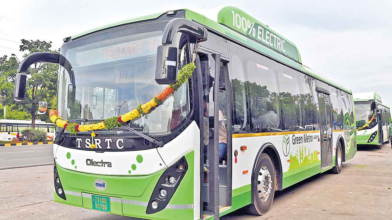 రాష్ట్ర వ్యాప్తంగా ఎలక్ట్రిక్‌ బస్సులు
