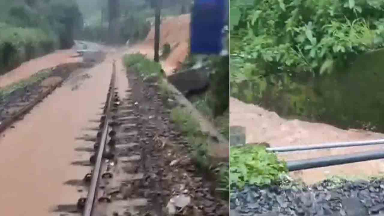 Kerala | ట్రాక్‌పైకి భారీగా వర్షపు నీరు.. నిలిచిన రైళ్ల రాకపోకలు