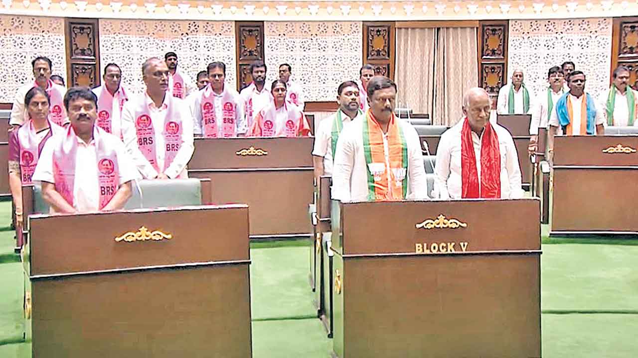 లాస్య నందితకు అసెంబ్లీ నివాళి