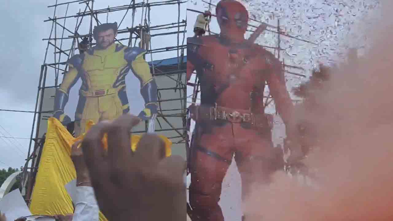 Deadpool & Wolverine | ఇది క‌దా మాస్ అంటే.. హాలీవుడ్ హీరోల‌కు హైద‌రాబాద్‌లో భారీ క‌టౌట్