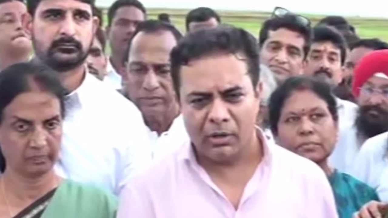 KTR | ఎండుతున్న పొలాలు, మండుతున్న రైతుల గుండెలను చూడ్డానికి వచ్చాం : కేటీఆర్