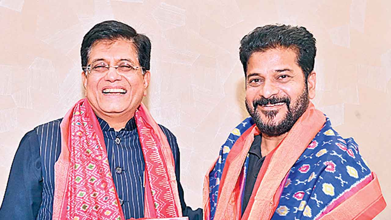 రేవంత్‌ ఇంటికి పీయూష్‌ గోయల్‌