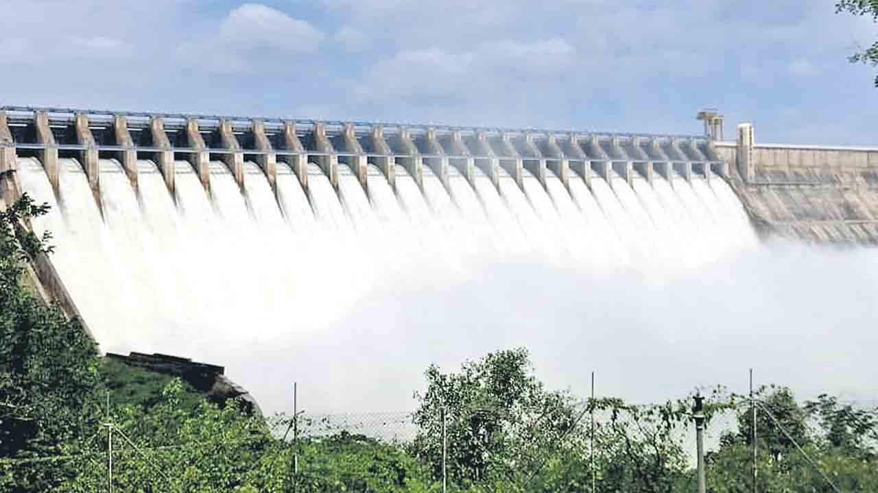 Nagarjunasagar | సాగర్‌కు భారీగా వరద.. 26 క్రస్ట్‌ గేట్ల ద్వారా నీటి విడుదల