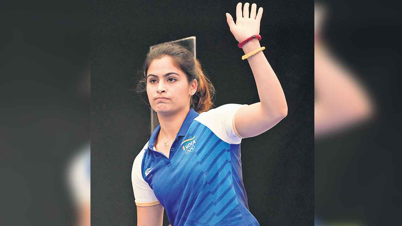 Manu Bhakar | ఒలింపిక్స్‌ ముగింపు వేడుకలకు పతాకధారిగా మను భాకర్‌