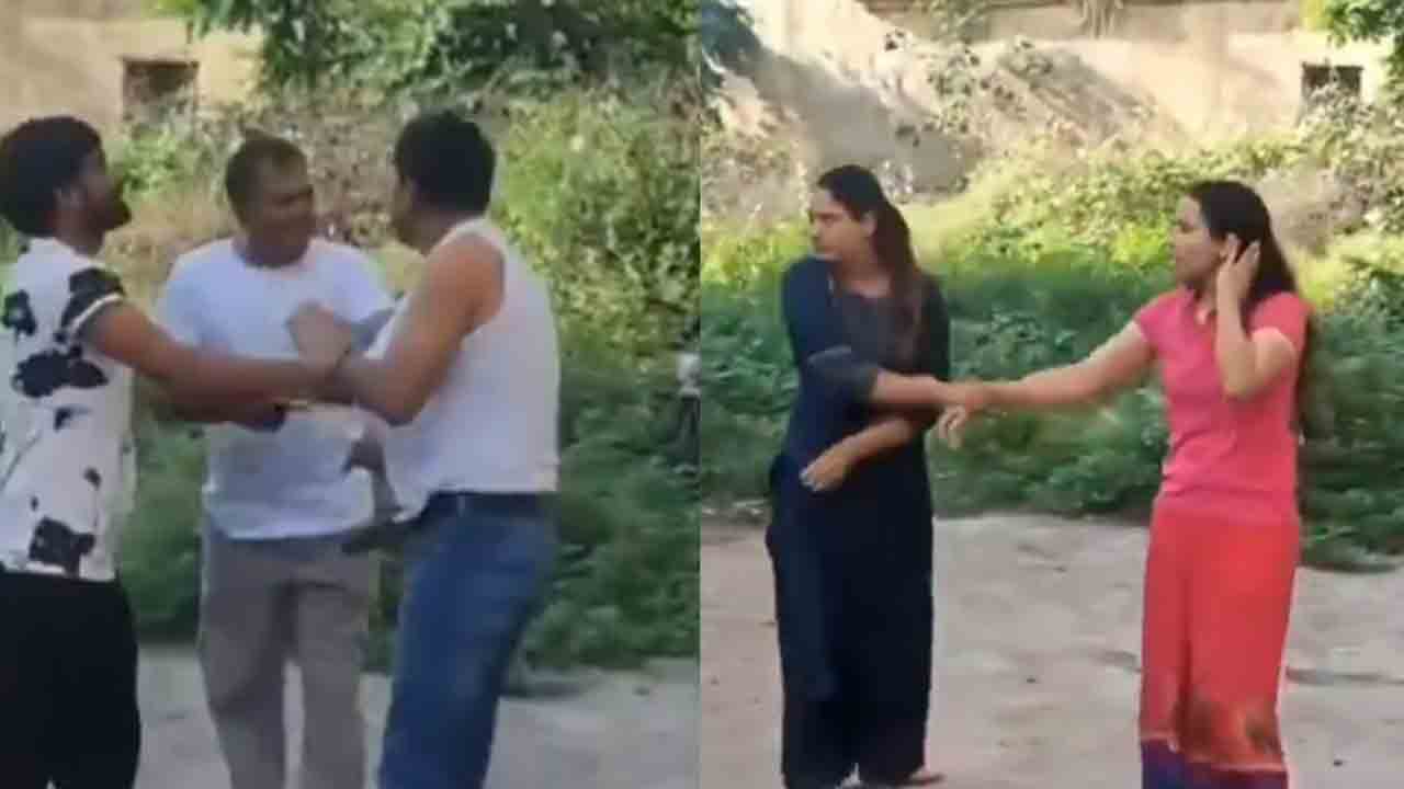 Watch: మహిళా సహోద్యోగినితో కలిసి దొరికిపోయిన పోలీస్ అధికారి‌.. చితక్కొట్టిన భార్య, ఆమె   బంధువులు