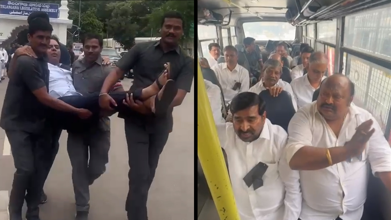 BRS MLA’s Arrest | మహిళా ఎమ్మెల్యేలపై సీఎం వ్యాఖ్యలపై నిరసన.. బీఆర్‌ఎస్‌ ఎమ్మెల్యేల అరెస్ట్‌..