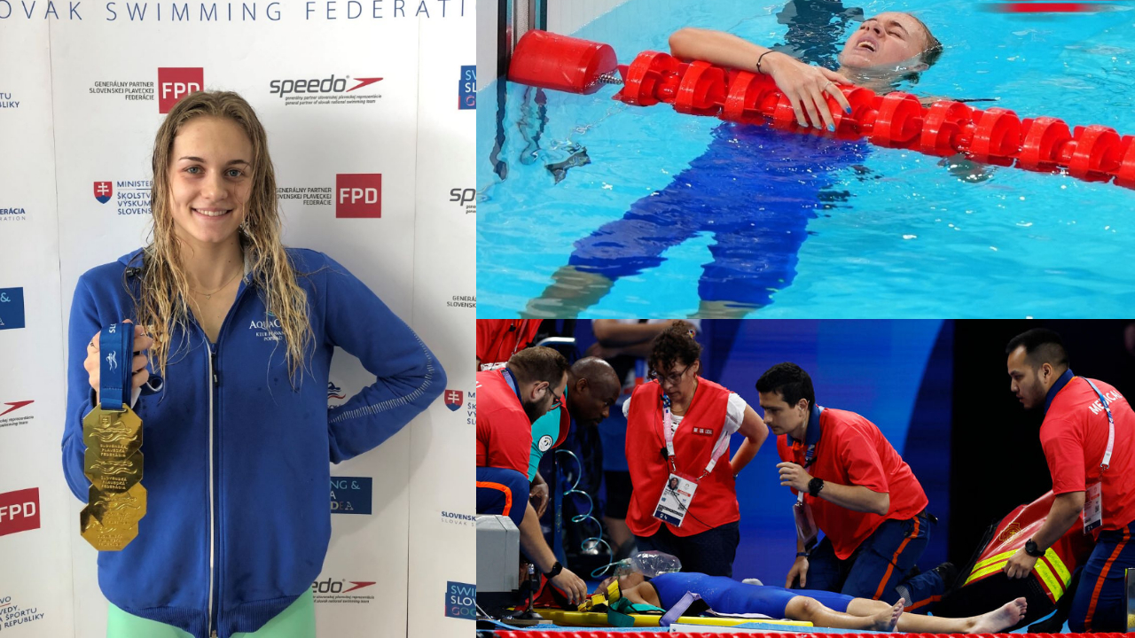 Paris Olympics | ఈత పూర్తి చేసి స్విమ్మింగ్‌ పూల్‌లోనే కుప్పకూలిపోయిన  స్విమ్మర్‌..