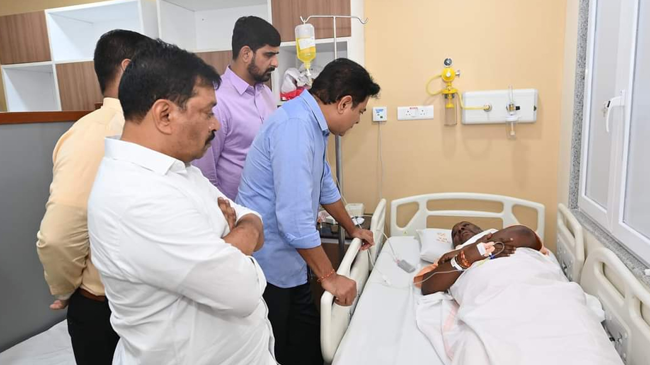 KTR | బీఆర్‌ఎస్‌ నేత జిట్టా బాలకృష్ణారెడ్డికి కేటీఆర్‌ పరామర్శ