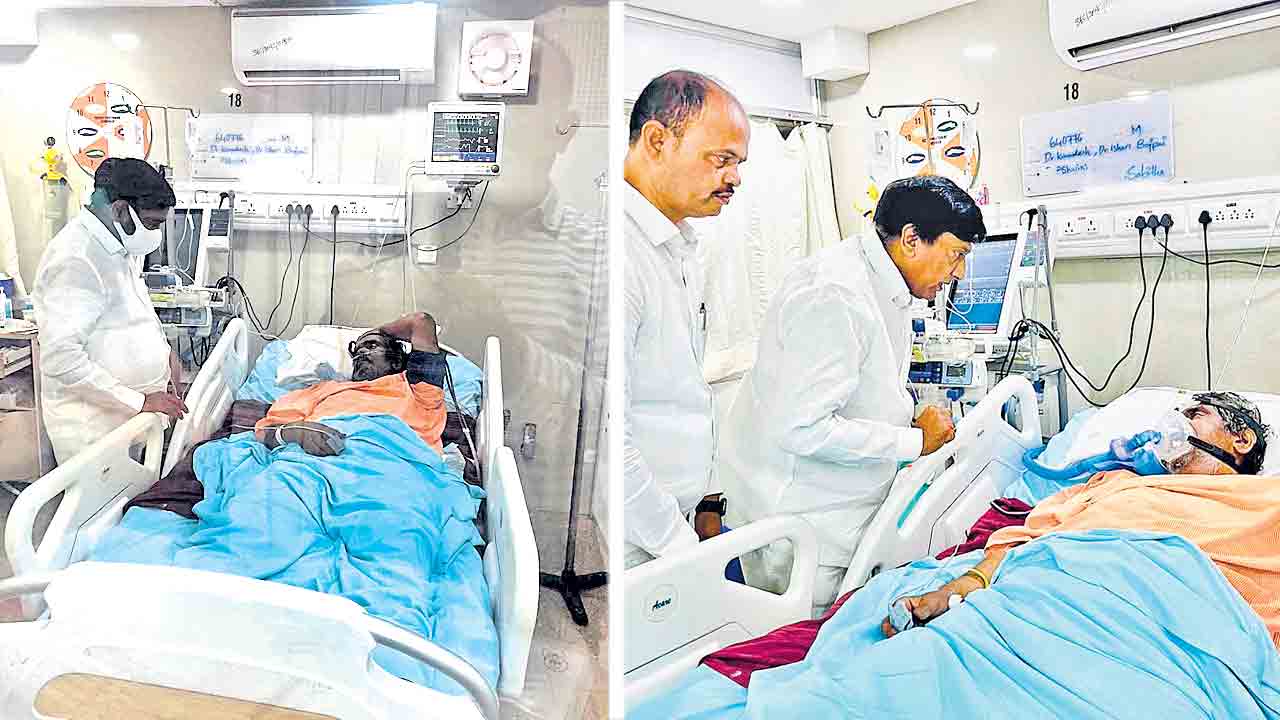 జిట్టా బాలకృష్ణారెడ్డిని పరామర్శించిన మాజీ మంత్రి జగదీశ్‌రెడ్డి