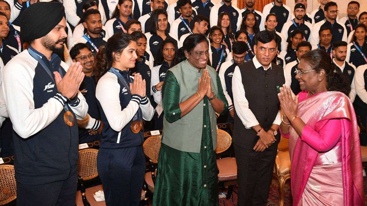 Droupadi Murmu | ఒలింపిక్‌ క్రీడాకారులతో సమావేశమైన రాష్ట్రపతి ద్రౌపది ముర్ము