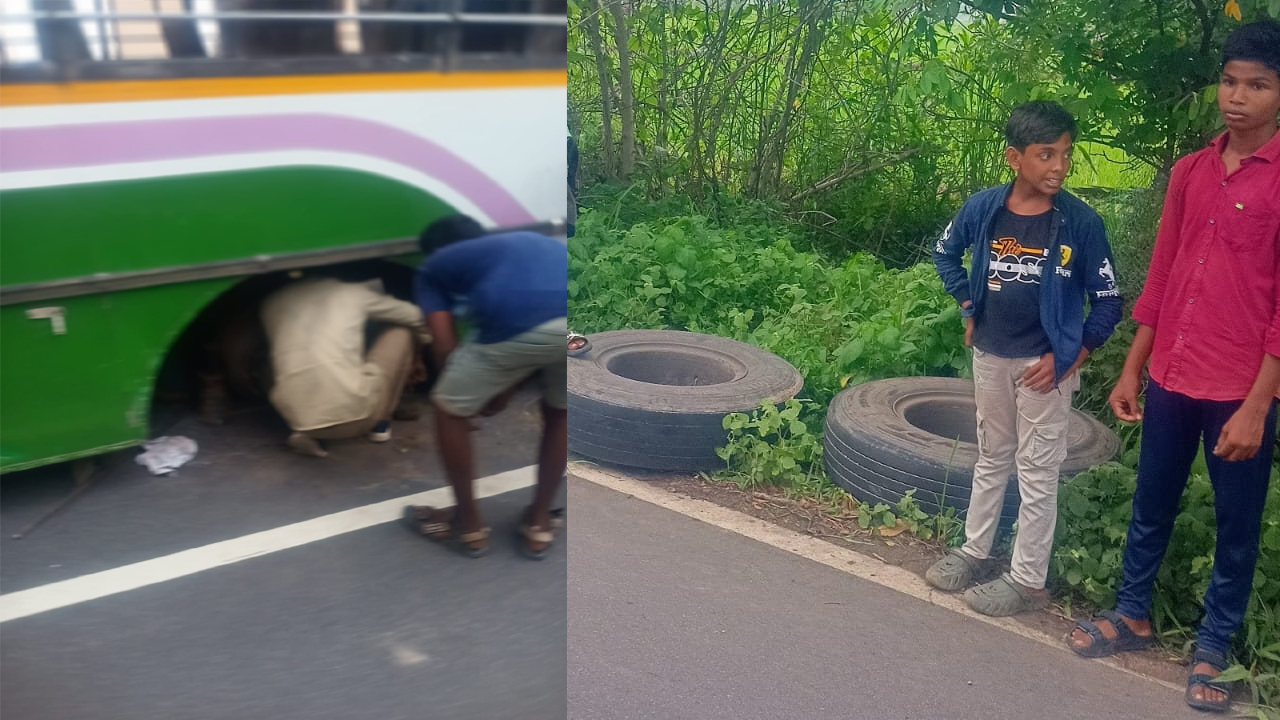 Jagtial | రన్నింగ్‌లో ఊడిన ఆర్టీసీ బస్‌ చక్రాలు.. జగిత్యాల జిల్లాలో తప్పిన పెను ప్రమాదం..!