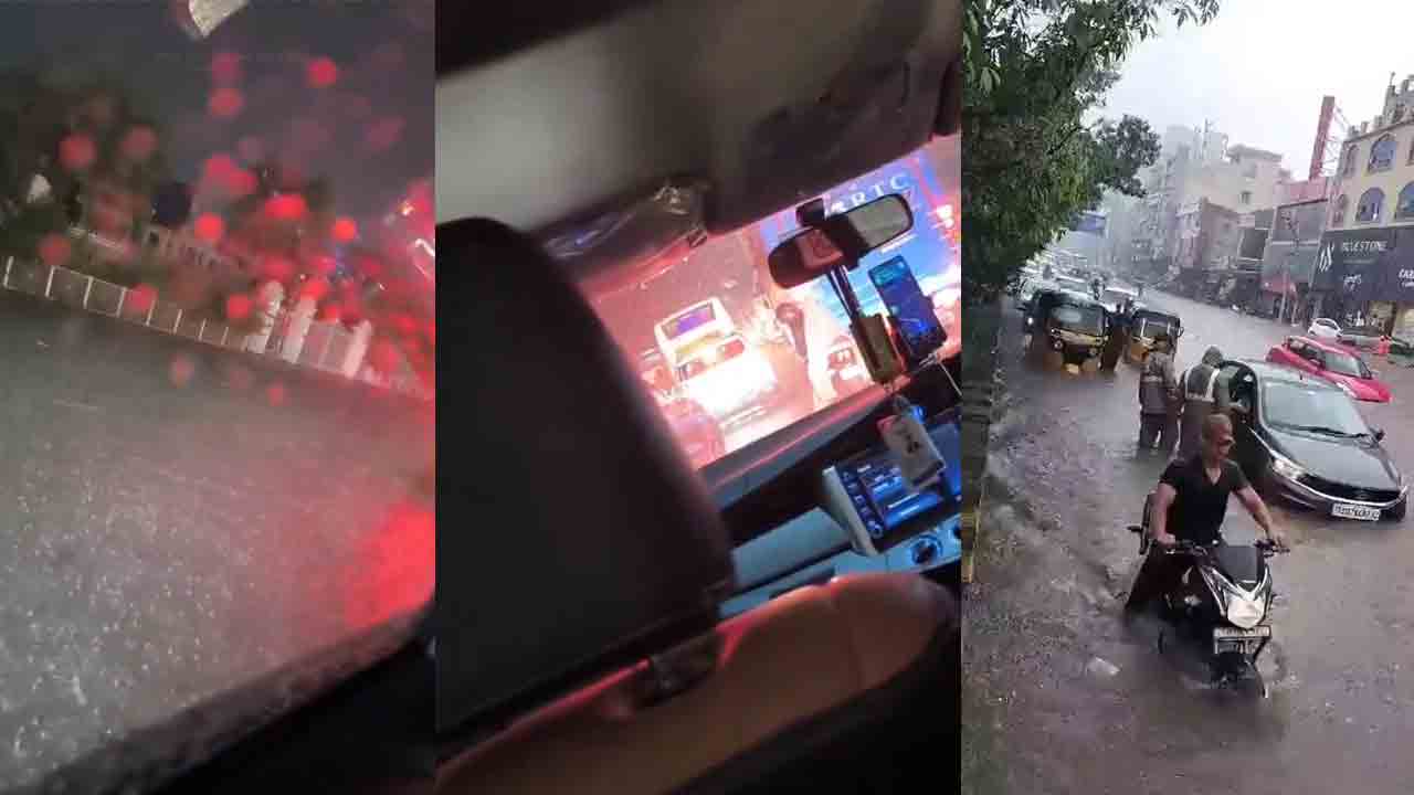 Lightning | పంజాగుట్టలోని అపార్టుమెంట్‌ వద్ద పిడుగుపాటు.. కారు ధ్వంసం