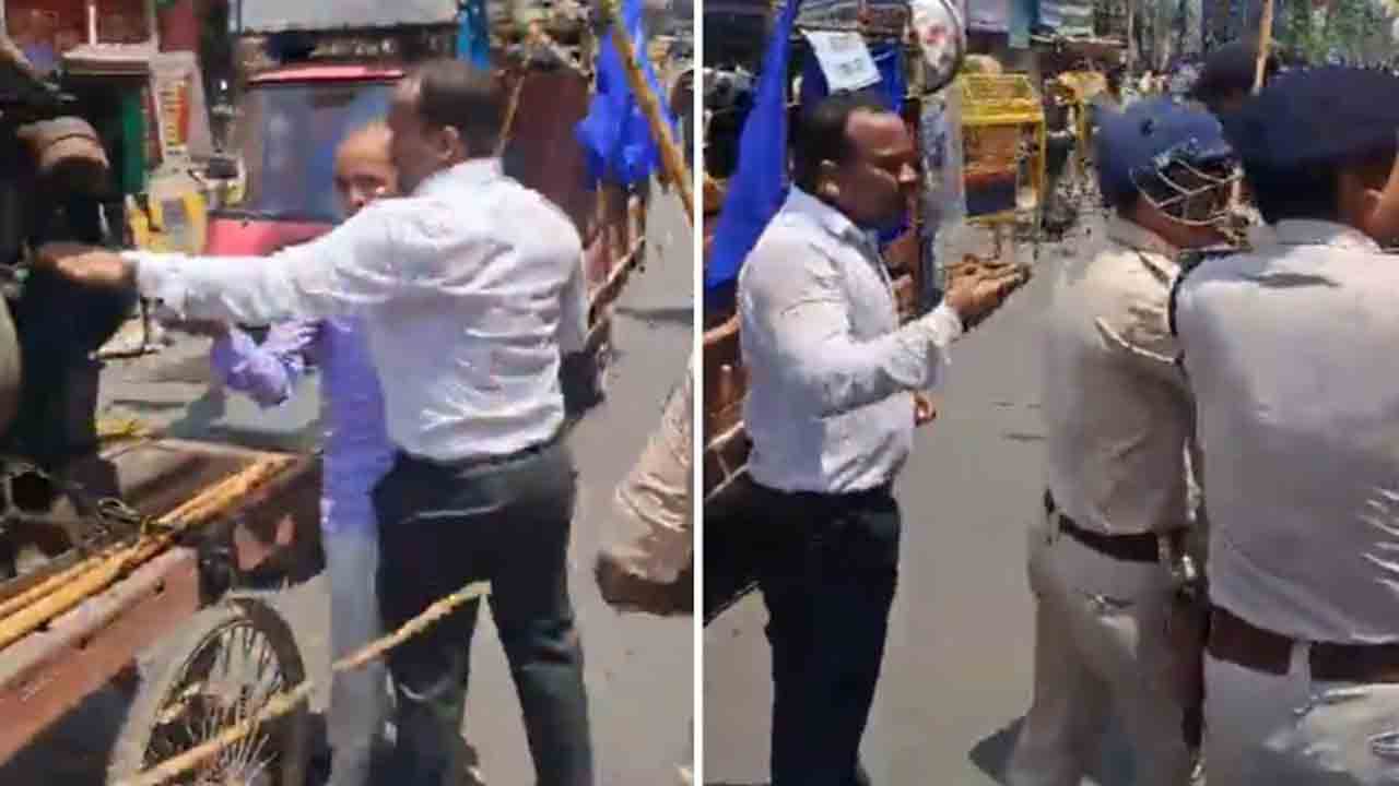 SDM mistakenly lathi-charged | డిప్యూటీ కలెక్టర్‌పై లాఠీచార్జ్‌.. వీడియో వైరల్‌