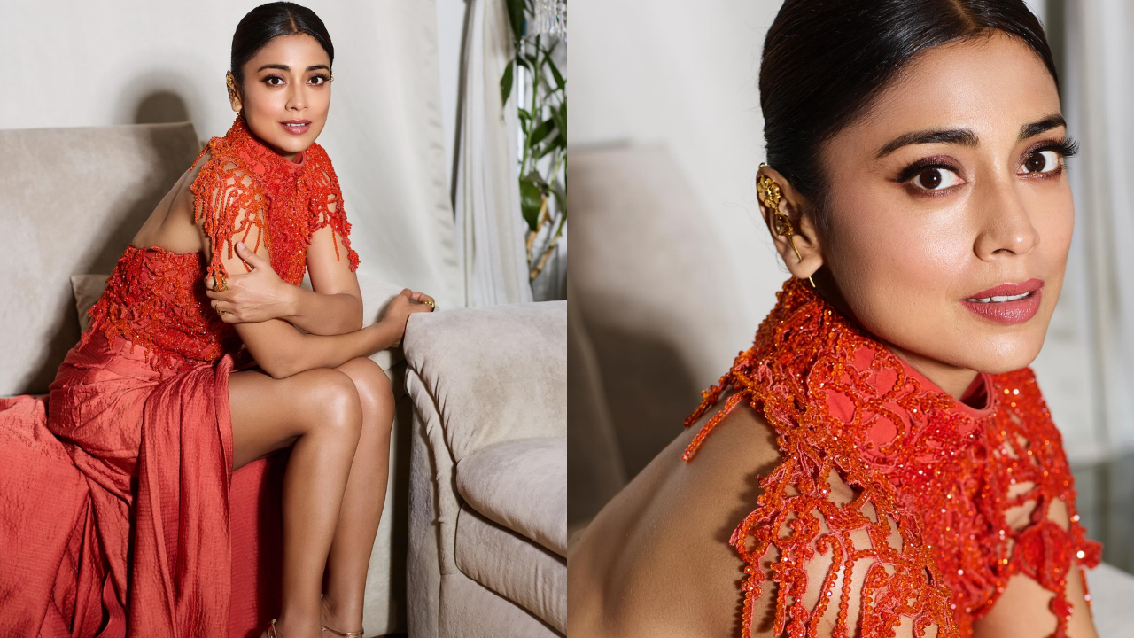 Shriya Saran | ఎర్ర డ్రెస్సులో అందాలొలికిస్తున్న‌ శ్రియా శరన్