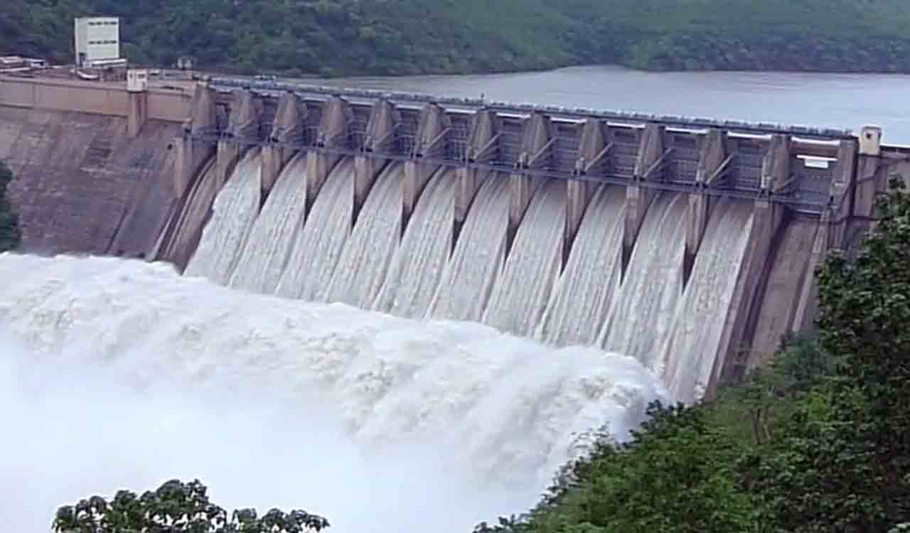 Srisailam reservoir | శ్రీశైలం జలాశయం నుంచి 10 గేట్లు ఎత్తి నీటి విడుదల