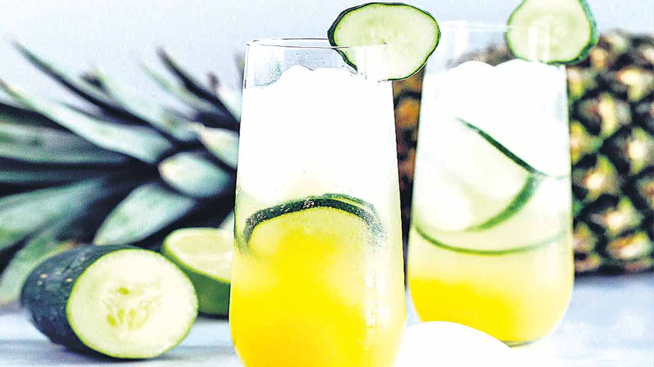 కీరా+పైనాపిల్‌ అందం