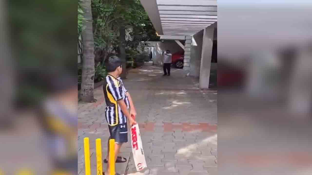 Allu Arvind – Allu Ayan | మ‌న‌వ‌డితో క్రికెట్ ఆడుతున్న అల్లు అర‌వింద్.. వీడియో