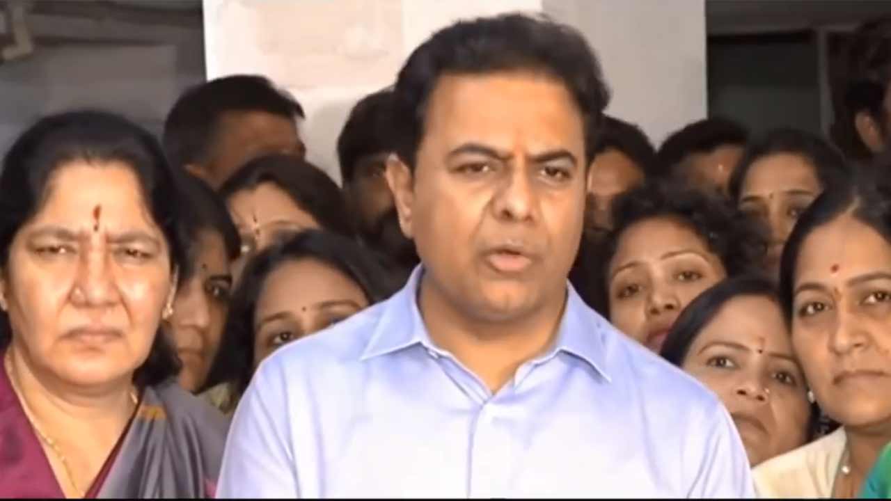 KTR | మా వాళ్లపై జరిగిన దాడిపై మహిళా కమిషన్‌ చర్యలు తీసుకోవాలి.. కేటీఆర్‌ డిమాండ్‌